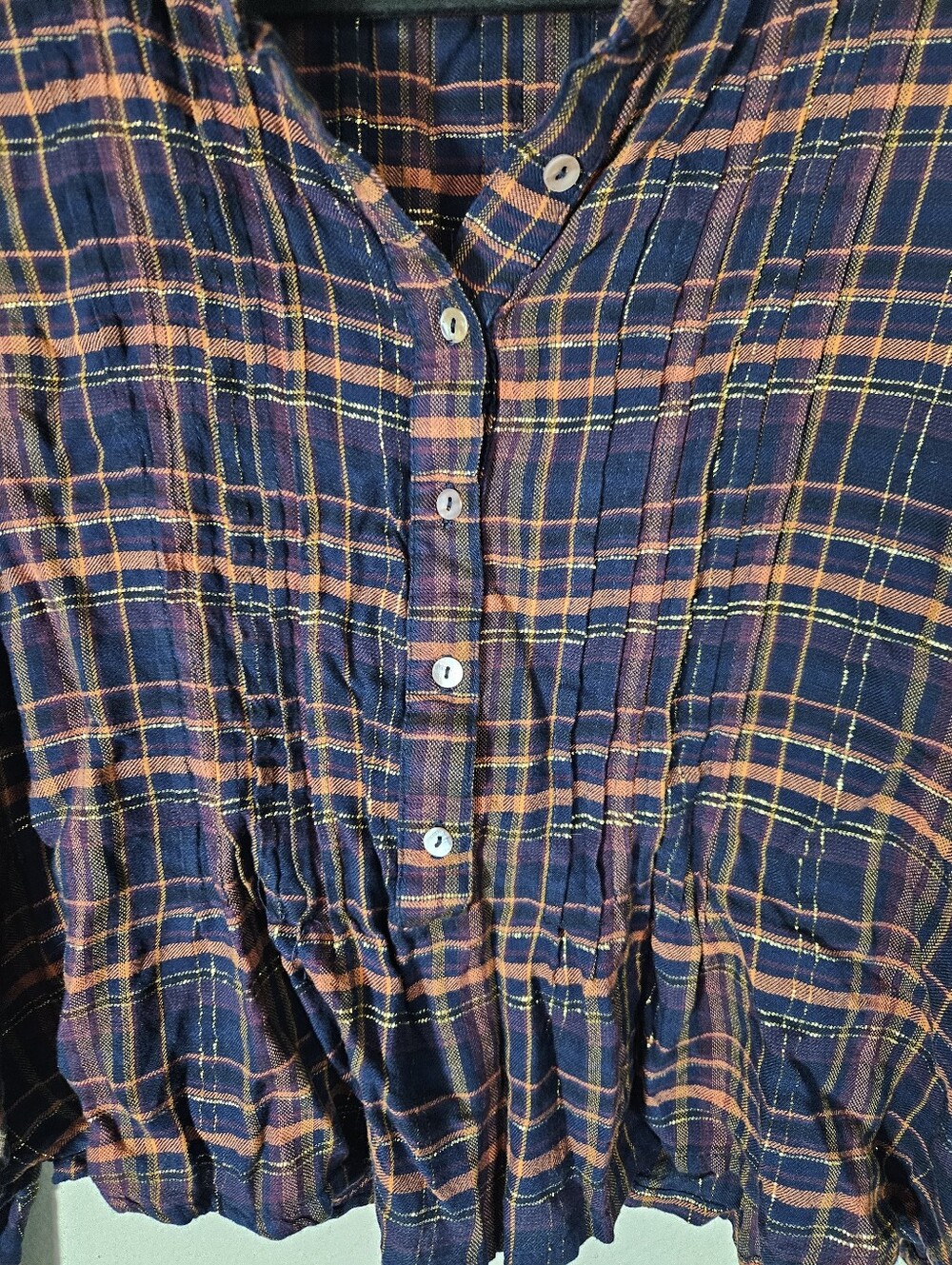 Natural Life Plaid Flannel Size M - Picture 5 of 11